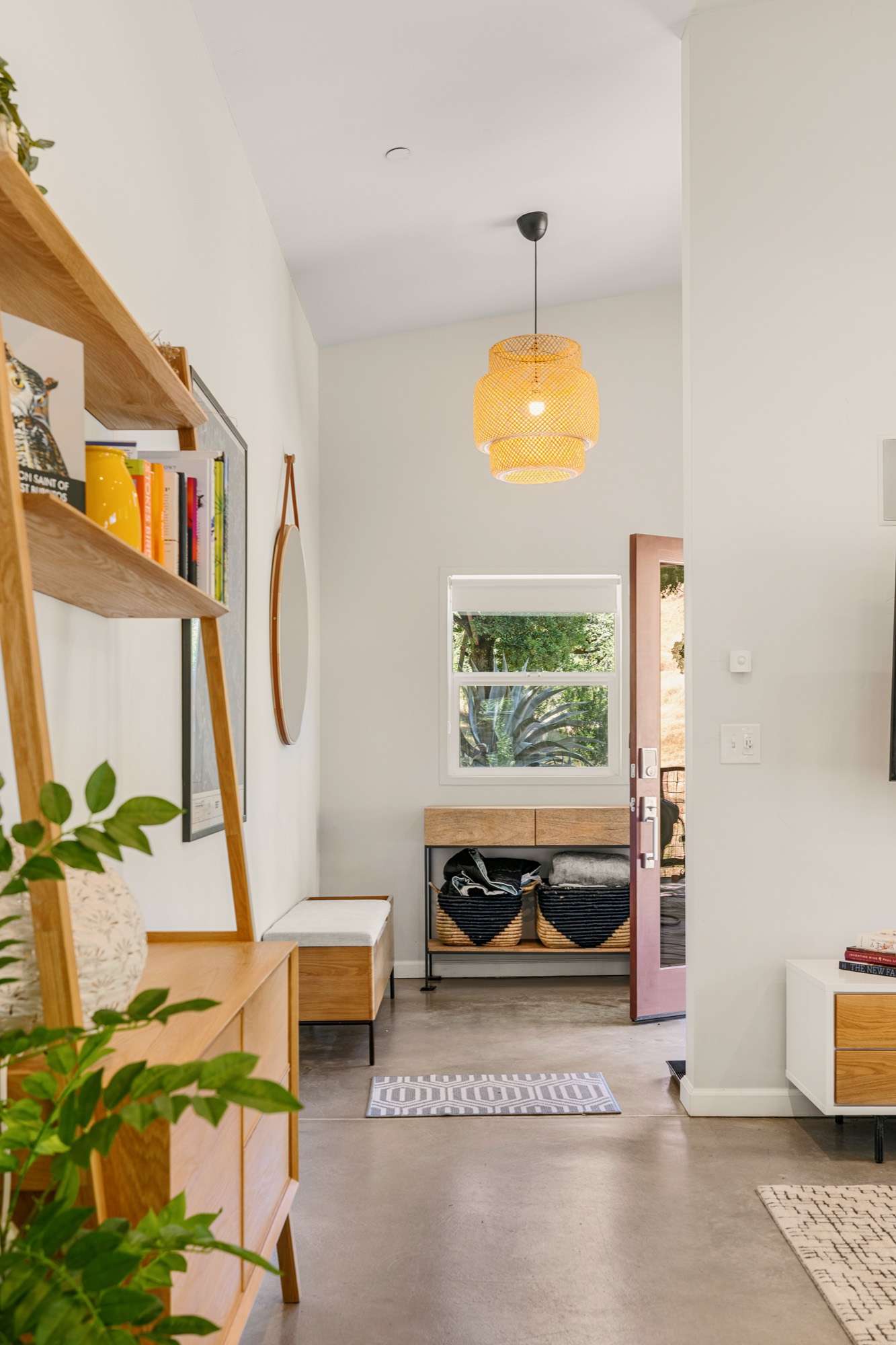 Welcoming entry and living area